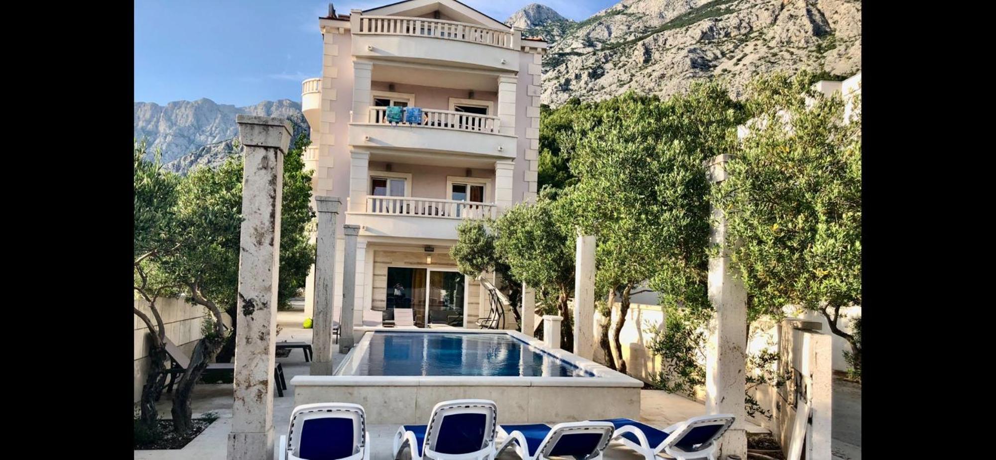 Villa Luce Mit Pool Makarska Exteriör bild